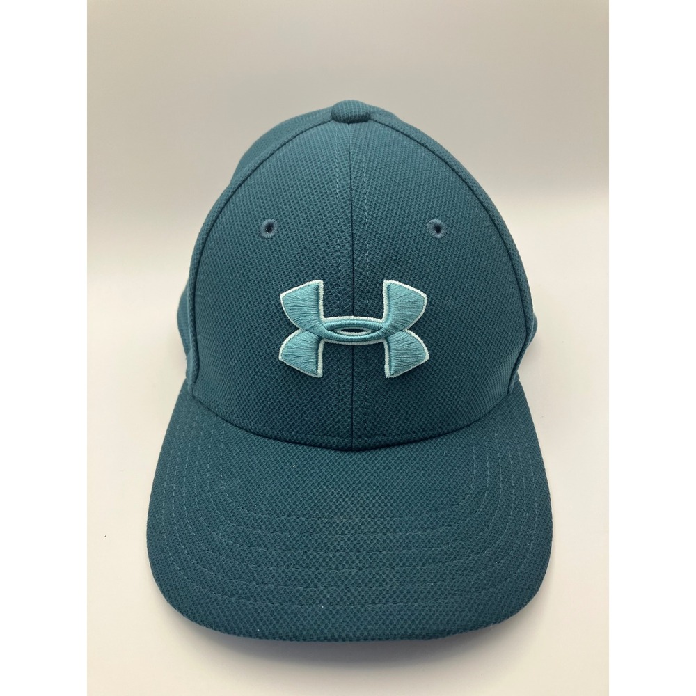 Under Armour Youth Classic Fit Baseball Cap Hat Teal Embroidered Logo Boys Girls